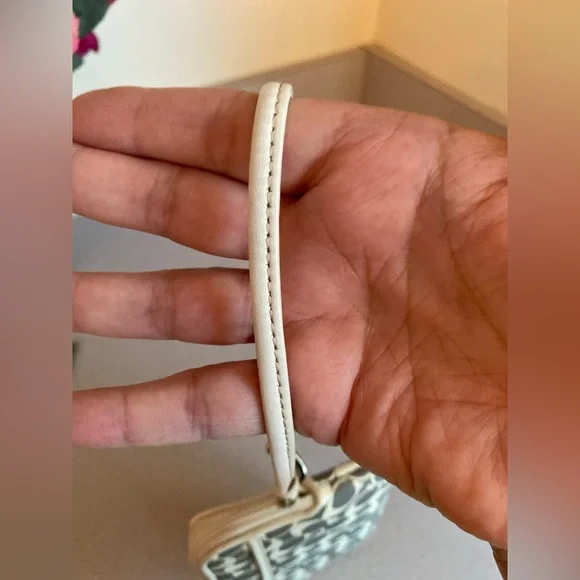 Coach Gray and Cream Wristlet - Picture 8 of 8